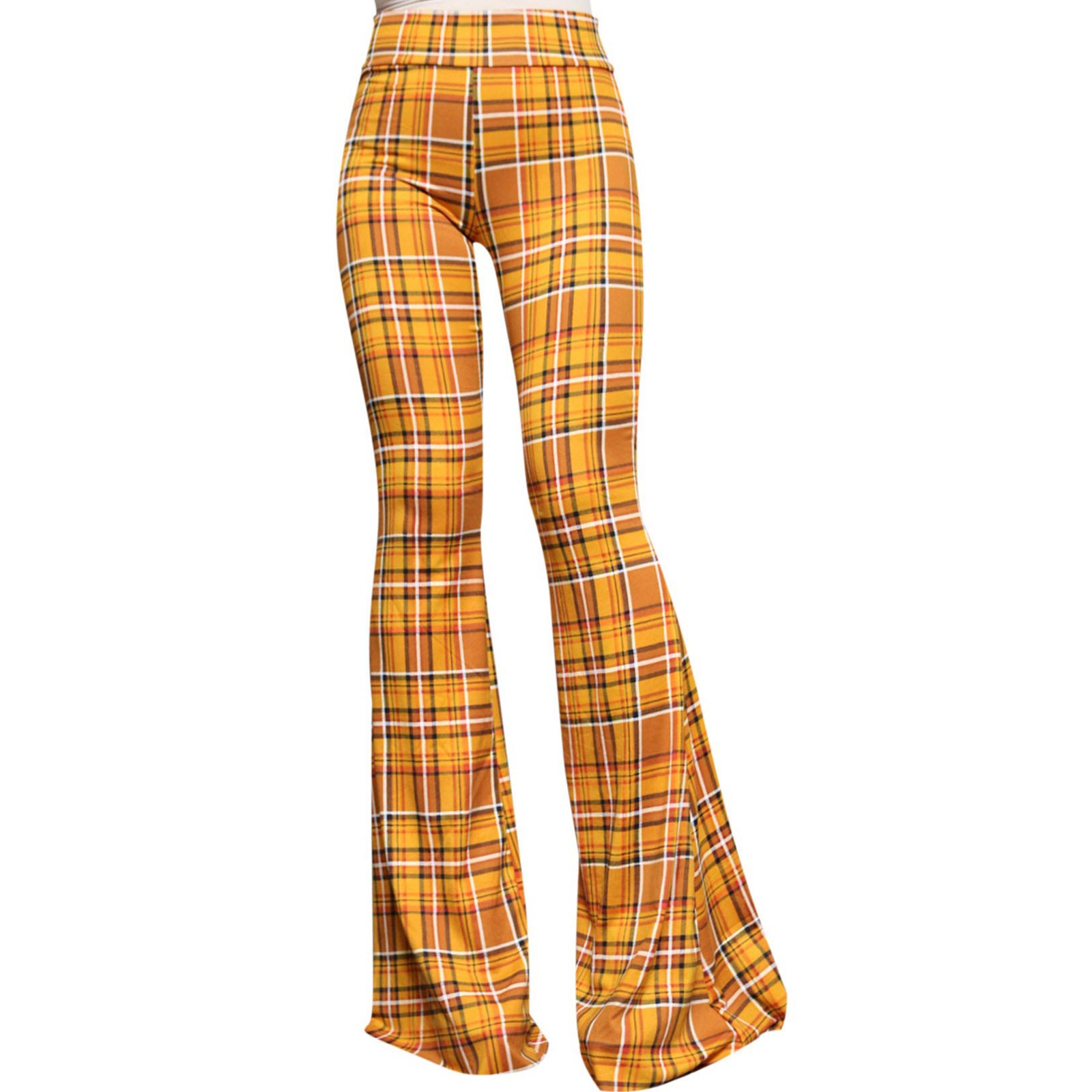 thumbnail image 2 of MKLEKYY Leggins de mujer para vestir, pantalones ajustados con estampado retro y parte inferior grande para primavera y verano para mujer, 2 of 5